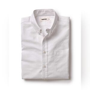 Short Sleeve Jack, Taylor Stitch, White Button Down Shirt, Size 42, Large